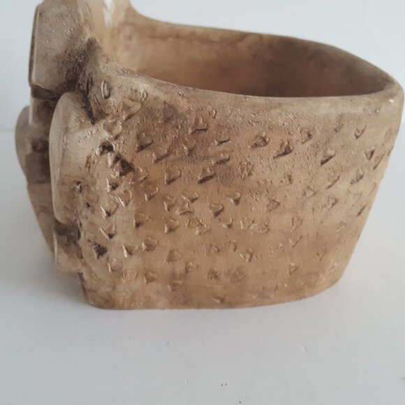 Vintage Branch Bark Wood "I Love You" Planter **AS IS** - Picture 8 of 16